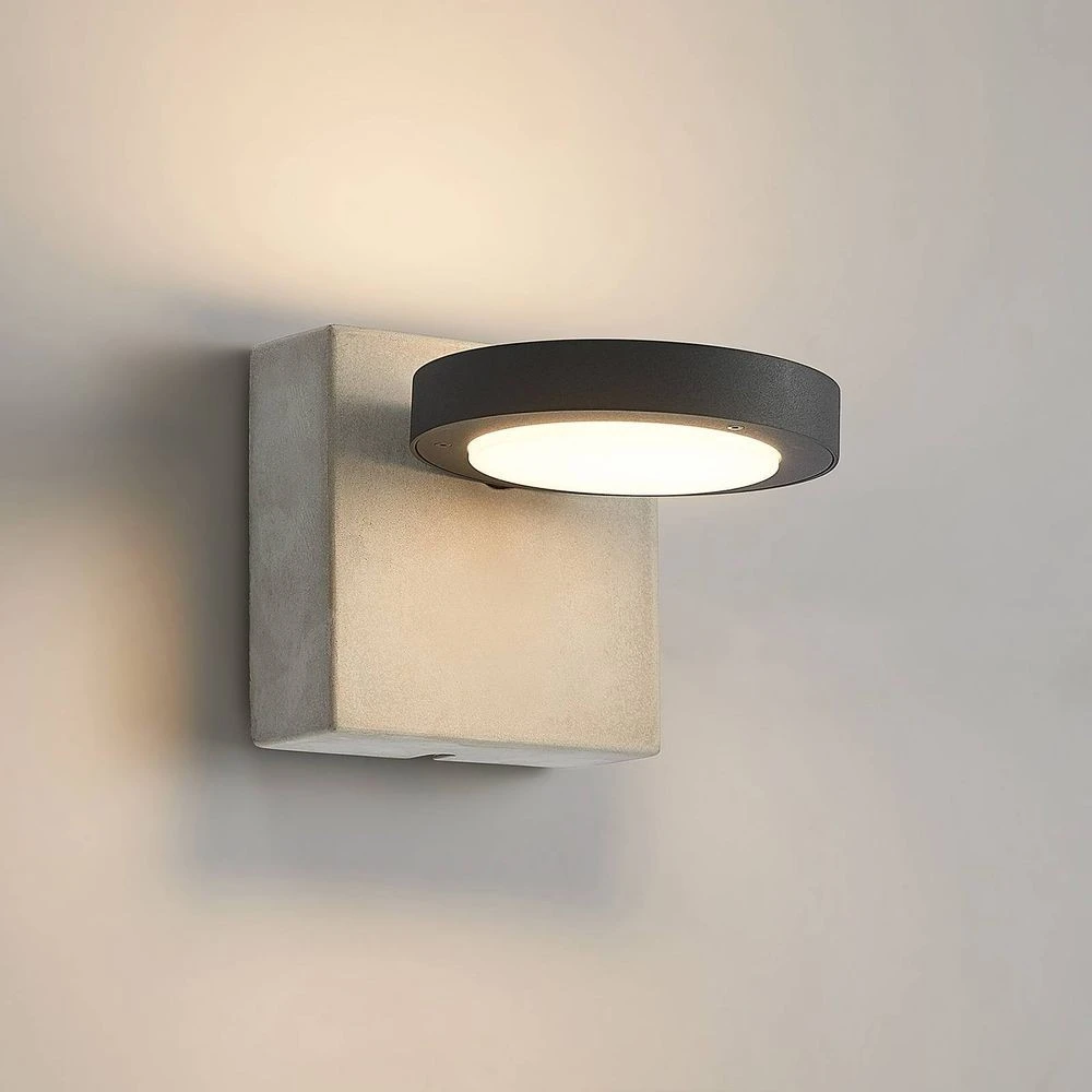 Belna LED Buiten Wandlamp Grey - Lucande - Koop Online 4 Belna LED Buiten Wandlamp Grey - Lucande - Koop Online - Afbeelding 2