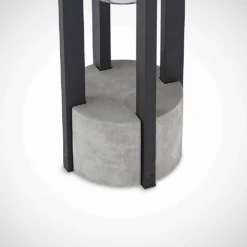 Kalisa Round Tuinlamp H42 Dark Grey - Lucande - Koop Online -Lucande 4251911703481lucande overa sockelleuchte rund e275