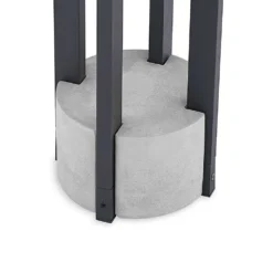 Kalisa Round LED Tuinlamp H42 Dark Grey - Lucande - Koop Online -Lucande 4251911703498lucande overa led sockelleuchte rund4