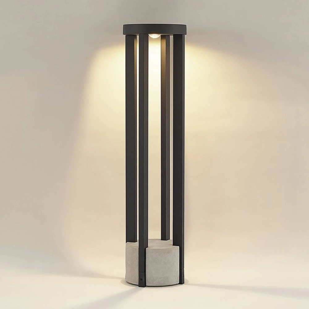 Kalisa Round LED Tuinlamp H68 Dark Grey - Lucande - Koop Online 4 Kalisa Round LED Tuinlamp H68 Dark Grey - Lucande - Koop Online - Afbeelding 2