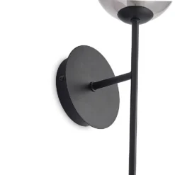 Wynina 1 Wandlamp Black/Smoke - Lucande - Koop Online -Lucande 42519117044336