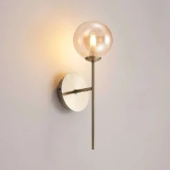 Wynina 1 Wandlamp Brass/Amber - Lucande - Koop Online -Lucande 42519117044405