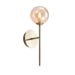 Wynina 1 Wandlamp Brass/Amber - Lucande - Koop Online