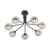 Wynina 7 Plafondlamp Black/Smoke - Lucande - Koop Online -Lucande 42519117044951 Wynina 7 Loftlampe BlackSmoke Lucande