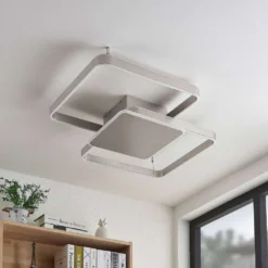 Kadira 70 Plafondlamp Nickel - Lucande - Koop Online -Lucande 42519117105023