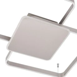 Kadira 70 Plafondlamp Nickel - Lucande - Koop Online -Lucande 42519117105026