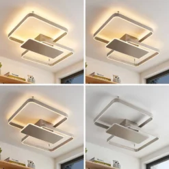 Kadira 80 Plafondlamp Nickel - Lucande - Koop Online -Lucande 4251911710533 9922004 4