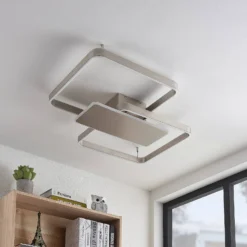 Kadira 80 Plafondlamp Nickel - Lucande - Koop Online -Lucande 4251911710533 9922004 5