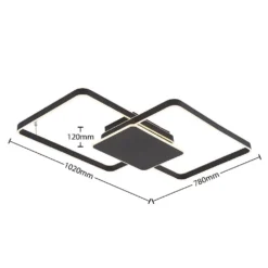 Kadira 102 Plafondlamp Black - Lucande - Koop Online -Lucande 42519117105404