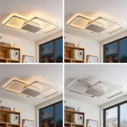 Kadira 102 Plafondlamp Nickel - Lucande - Koop Online -Lucande 42519117105573