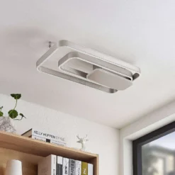 Kadira 60 Plafondlamp Nickel - Lucande - Koop Online -Lucande 42519117107553