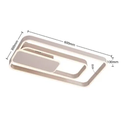 Kadira 60 Plafondlamp Nickel - Lucande - Koop Online -Lucande 42519117107554