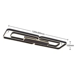 Kadira 120 Plafondlamp Black - Lucande - Koop Online -Lucande 42519117107624