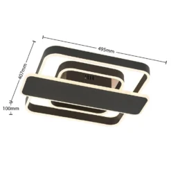 Linetti Square 40 Plafondlamp Black - Lucande - Koop Online 11 Linetti Square 40 Plafondlamp Black - Lucande - Koop Online -Lucande 42519117108094