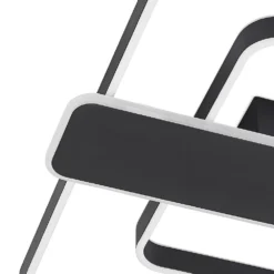 Linetti Square 70 Plafondlamp Black - Lucande - Koop Online -Lucande 42519117108236