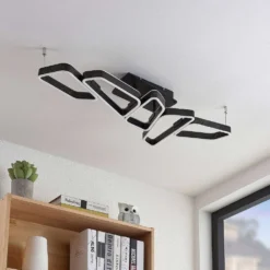 Quinn 5 Plafondlamp Black/Gold - Lucande - Koop Online -Lucande 42519117110423