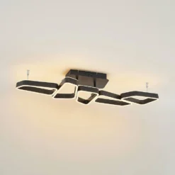 Quinn 5 Plafondlamp Black/Gold - Lucande - Koop Online -Lucande 42519117110425