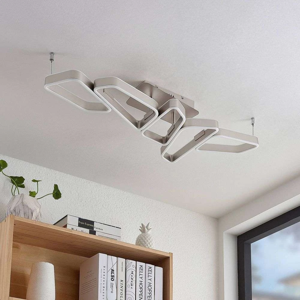 Quinn 5 Plafondlamp Nickel - Lucande - Koop Online 5 Quinn 5 Plafondlamp Nickel - Lucande - Koop Online - Afbeelding 3