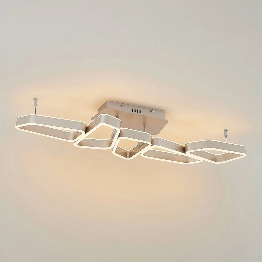 Quinn 5 Plafondlamp Nickel - Lucande - Koop Online 7 Quinn 5 Plafondlamp Nickel - Lucande - Koop Online - Afbeelding 5