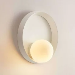 Andelina Wandlamp White/Opal - Lucande - Koop Online -Lucande 42519117120945