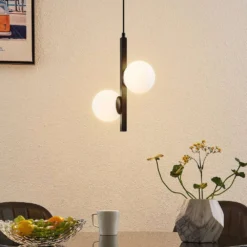 Emarin Hanglamp Black/Opal - Lucande - Koop Online -Lucande 42519117130533