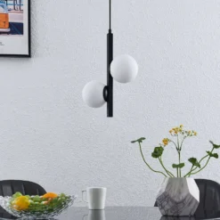 Emarin Hanglamp Black/Opal - Lucande - Koop Online -Lucande 42519117130534