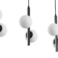 Emarin 3 Hanglamp Black/Opal - Lucande - Koop Online -Lucande 42519117130606