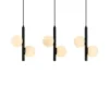Emarin 3 Hanglamp Black/Opal - Lucande - Koop Online -Lucande 4251911713060 Emarin 3 Pendel BlackOpal Lucande