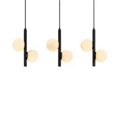 Emarin 3 Hanglamp Black/Opal - Lucande - Koop Online