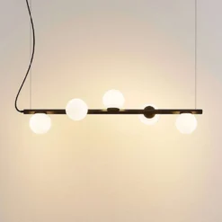 Emarin Long Hanglamp Black/Opal - Lucande - Koop Online -Lucande 42519117130844