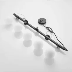 Emarin Long Hanglamp Black/Opal - Lucande - Koop Online -Lucande 42519117130846