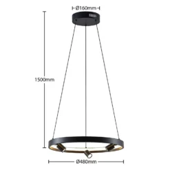 Paliva Hanglamp Ø48 Black - Lucande - Koop Online 12 Paliva Hanglamp Ø48 Black - Lucande - Koop Online -Lucande 42519117130915
