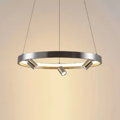 Paliva Hanglamp Ø48 Nickel - Lucande - Koop Online -Lucande 42519117131146