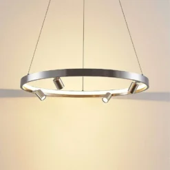 Paliva Hanglamp Ø64 Nickel - Lucande - Koop Online -Lucande 42519117131386