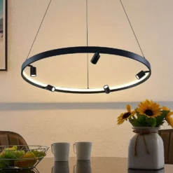 Paliva Hanglamp Ø80 Black - Lucande - Koop Online -Lucande 42519117131453