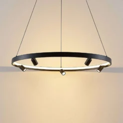 Paliva Hanglamp Ø80 Black - Lucande - Koop Online -Lucande 42519117131456