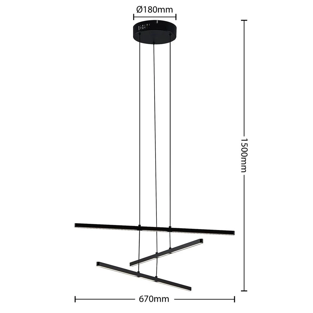 Satilum Hanglamp Black - Lucande - Koop Online 6 Satilum Hanglamp Black - Lucande - Koop Online - Afbeelding 4