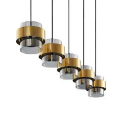 Ikibare 5 Hanglamp Black/Brass/Smoke - Lucande - Koop Online 11 Ikibare 5 Hanglamp Black/Brass/Smoke - Lucande - Koop Online -Lucande 42519117132444