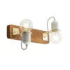 Becky Wandlamp Wood/White/Brass - Lucande - Koop Online -Lucande 4251911713671 Emarin Long Pendel BlackOpal Lucande