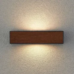 Lengo Buiten Wandlamp L25 Wood - Lucande - Koop Online -Lucande 42519117198264
