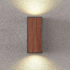 Cimala Buiten Wandlamp H16,5 Wood - Lucande - Koop Online -Lucande 42519117200825