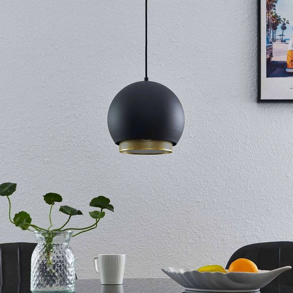 Sivaniel Hanglamp Ø25 Black/Gold - Lucande - Koop Online 5 Sivaniel Hanglamp Ø25 Black/Gold - Lucande - Koop Online - Afbeelding 3
