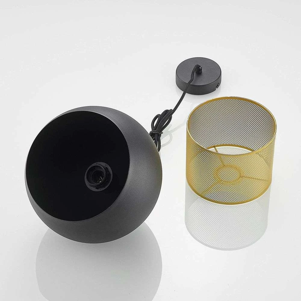 Sivaniel Hanglamp Ø25 Black/Gold - Lucande - Koop Online 8 Sivaniel Hanglamp Ø25 Black/Gold - Lucande - Koop Online - Afbeelding 6