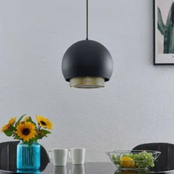 Sivaniel Hanglamp Ø30 Black/Gold - Lucande - Koop Online -Lucande 42519117263123