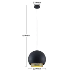 Sivaniel Hanglamp Ø30 Black/Gold - Lucande - Koop Online -Lucande 42519117263124