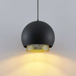 Sivaniel Hanglamp Ø30 Black/Gold - Lucande - Koop Online -Lucande 42519117263125