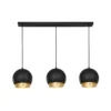Sivaniel 3 Hanglamp Black/Gold - Lucande - Koop Online