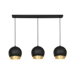 Sivaniel 3 Hanglamp Black/Gold - Lucande - Koop Online