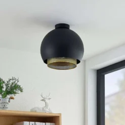 Sivaniel Plafondlamp Black/Gold - Lucande - Koop Online -Lucande 42519117263433