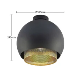 Sivaniel Plafondlamp Black/Gold - Lucande - Koop Online -Lucande 42519117263434